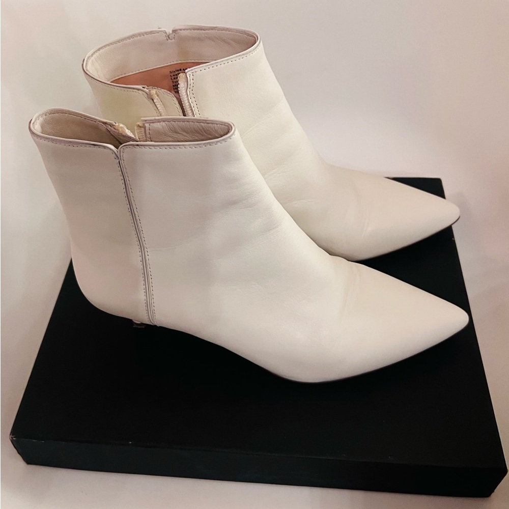 J. Crew Ivory Ankle Boots - Picture 6 of 12